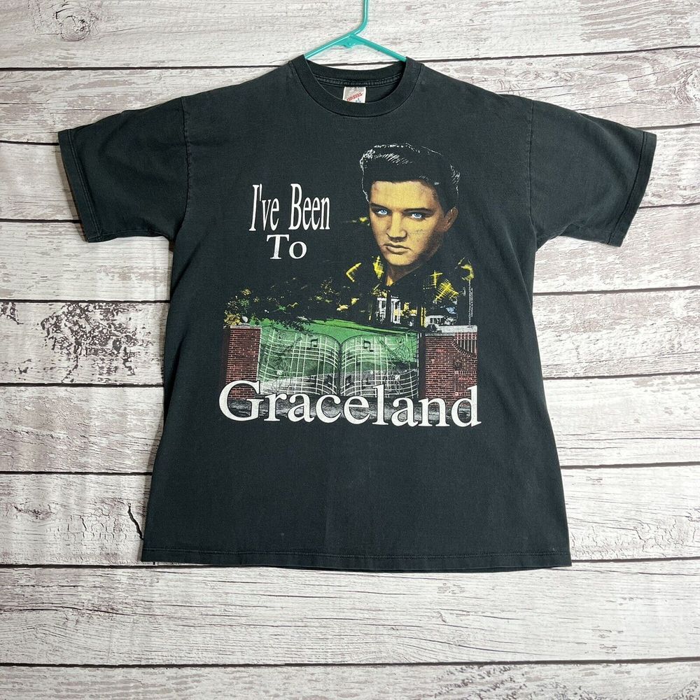 Vintage Elvis Presley 1992 I've Been To Graceland T-shirt Jerzees Large Licensed